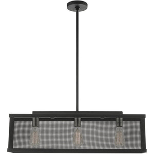HomeRoots Three Light Dimmable Chandelier - Modern Cylindrical Design for Stylish Spaces & Adjustable Ambiance 687440