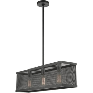 HomeRoots Three Light Dimmable Chandelier - Modern Cylindrical Design for Stylish Spaces & Adjustable Ambiance 687440