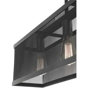 HomeRoots Three Light Dimmable Chandelier - Modern Cylindrical Design for Stylish Spaces & Adjustable Ambiance 687440