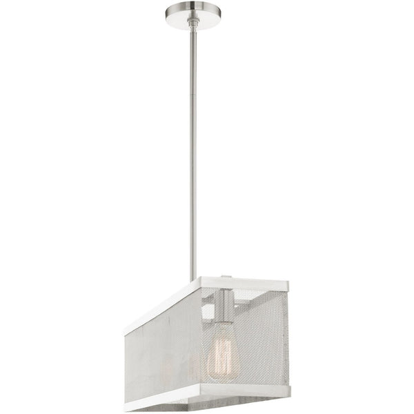 HomeRoots Three Light Dimmable Chandelier with Cylinder Shades - Modern Steel Fixture for Stylish Illumination 687441