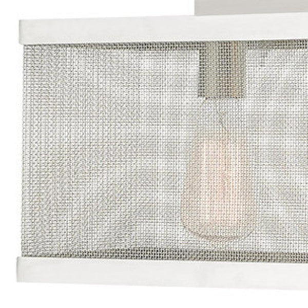 HomeRoots Three Light Dimmable Chandelier with Cylinder Shades - Modern Steel Fixture for Stylish Illumination 687441