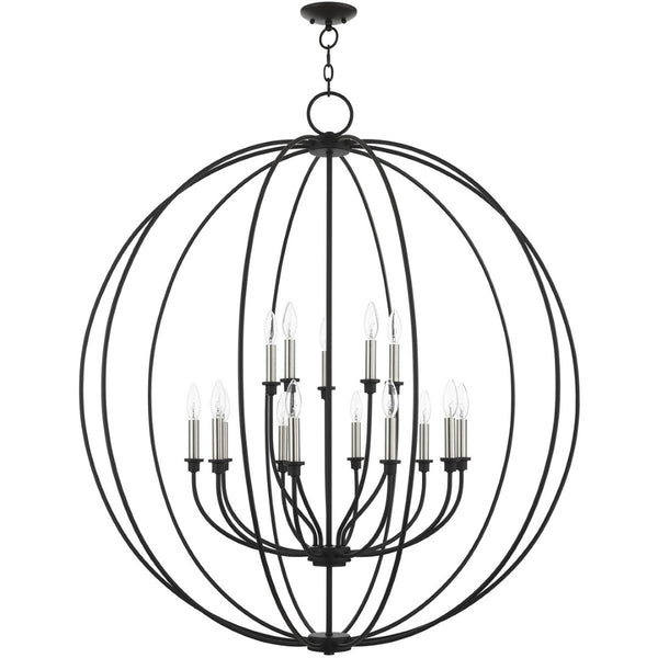 HomeRoots Multi Light Dimmable Chandelier with Cylinder Shades - Modern Steel Design for Adjustable Ambiance 687460