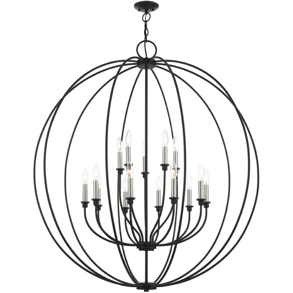 HomeRoots Multi Light Dimmable Chandelier with Cylinder Shades - Modern Steel Design for Adjustable Ambiance 687460