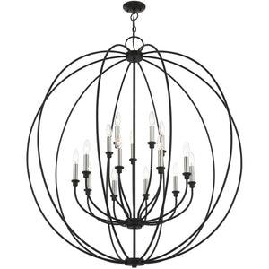 HomeRoots Multi Light Dimmable Chandelier with Cylinder Shades - Modern Steel Design for Adjustable Ambiance 687460