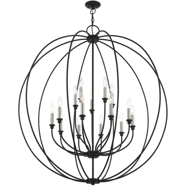 HomeRoots Multi Light Dimmable Chandelier with Cylinder Shades - Modern Steel Design for Adjustable Ambiance 687460