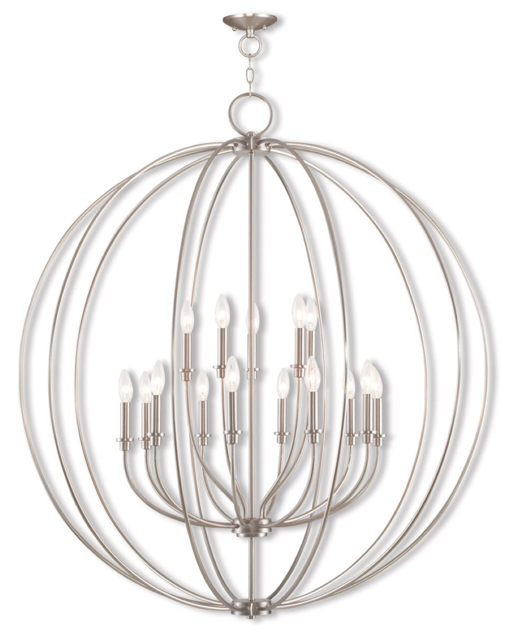 HomeRoots Multi Light Dimmable Chandelier - Modern Steel Shades for Adjustable Ambiance & Timeless Elegance 687462