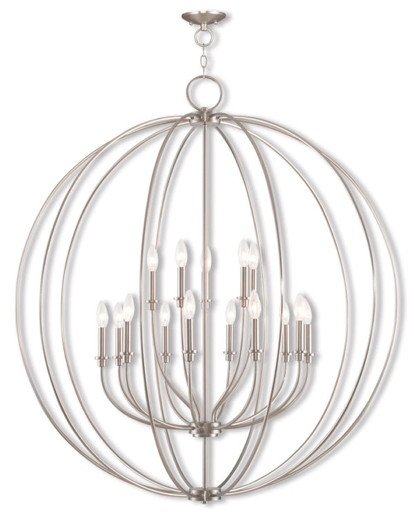 HomeRoots Multi Light Dimmable Chandelier - Modern Steel Shades for Adjustable Ambiance & Timeless Elegance 687462
