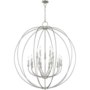 HomeRoots Multi Light Dimmable Chandelier - Modern Steel Shades for Adjustable Ambiance & Timeless Elegance 687462