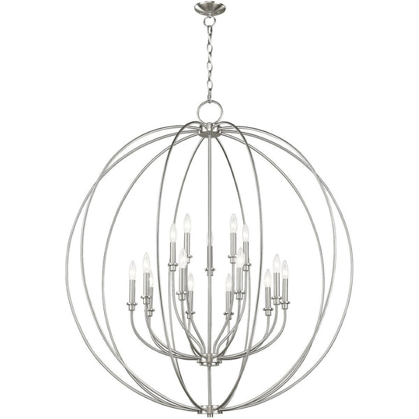 HomeRoots Multi Light Dimmable Chandelier - Modern Steel Shades for Adjustable Ambiance & Timeless Elegance 687462
