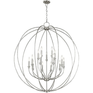 HomeRoots Multi Light Dimmable Chandelier - Modern Steel Shades for Adjustable Ambiance & Timeless Elegance 687462