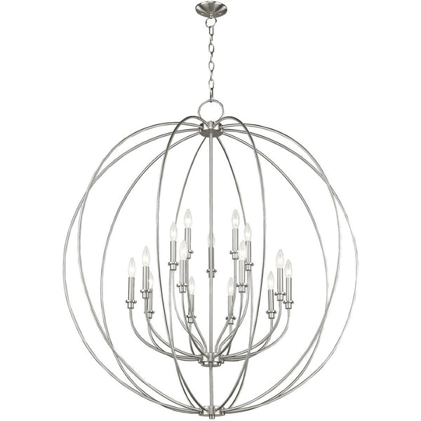 HomeRoots Multi Light Dimmable Chandelier - Modern Steel Shades for Adjustable Ambiance & Timeless Elegance 687462