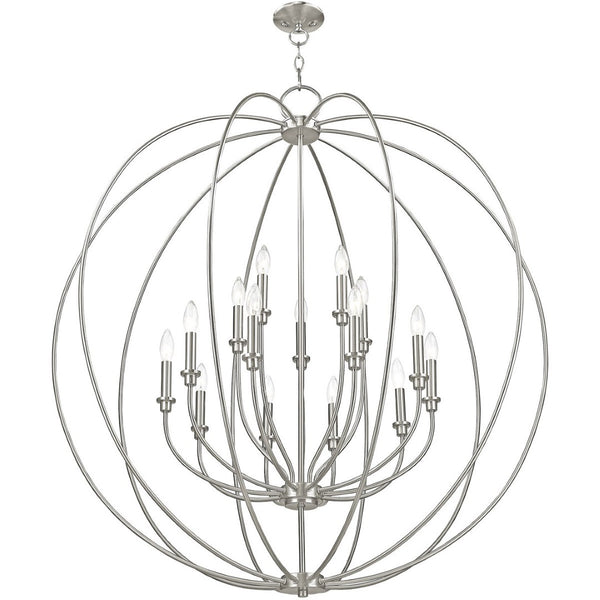 HomeRoots Multi Light Dimmable Chandelier - Modern Steel Shades for Adjustable Ambiance & Timeless Elegance 687462
