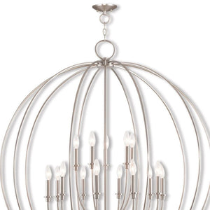 HomeRoots Multi Light Dimmable Chandelier - Modern Steel Shades for Adjustable Ambiance & Timeless Elegance 687462