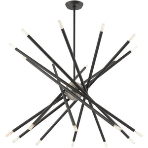HomeRoots Multi Light Dimmable Chandelier – Modern Steel Fixture with Cylinder Shades for Customizable Ambiance 687476