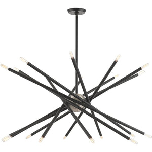 HomeRoots Multi Light Dimmable Chandelier – Modern Steel Fixture with Cylinder Shades for Customizable Ambiance 687476