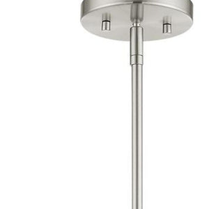 HomeRoots Three Light Dimmable Chandelier - Modern Cylinder Shades, Sleek Design for Living Rooms & More! 687486
