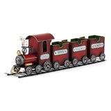 Christopher Knight Home® - Noble House - - Dark Red Metal Train With Three Cars Decor