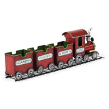 Christopher Knight Home® - Noble House - - Dark Red Metal Train With Three Cars Decor