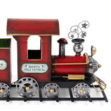 Christopher Knight Home® - Noble House - - Dark Red Metal Train With Three Cars Decor