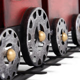 Christopher Knight Home® - Noble House - - Dark Red Metal Train With Three Cars Decor