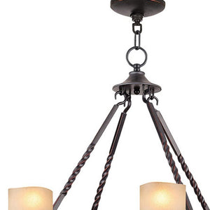 HomeRoots Eight Light Resin Chandelier - Dimmable Modern Fixture with Unique Cylindrical Design for Any Space 687502