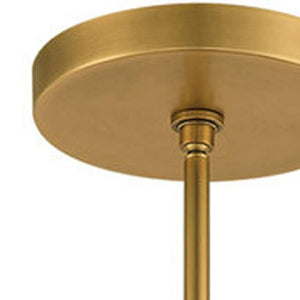 HomeRoots Eight Light Dimmable Chandelier with Fabric Shades - Modern Design for Dining Rooms & Living Spaces 687508