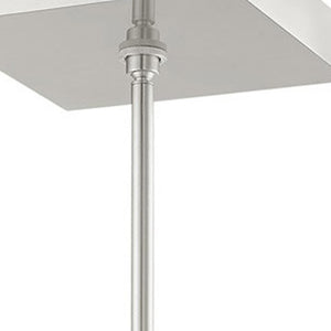 HomeRoots Four Light Dimmable Chandelier with Cylinder Shades – Modern Elegance for Home Lighting Upgrade 687514