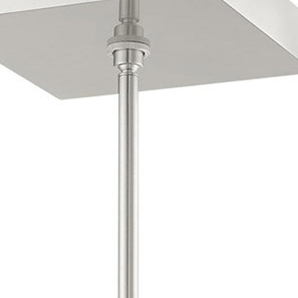 HomeRoots Four Light Dimmable Chandelier with Cylinder Shades – Modern Elegance for Home Lighting Upgrade 687514