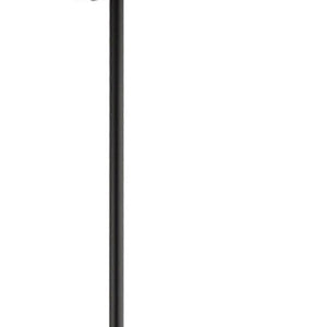 HomeRoots Black Four-Light Dimmable Chandelier with Cylindrical Shades for Versatile Modern Lighting Solutions 687527