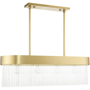 HomeRoots Four Light Dimmable Chandelier – Modern Steel Design with Cylinder Shades for Versatile Spaces 687528