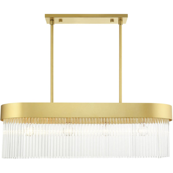 HomeRoots Four Light Dimmable Chandelier – Modern Steel Design with Cylinder Shades for Versatile Spaces 687528