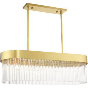 HomeRoots Four Light Dimmable Chandelier – Modern Steel Design with Cylinder Shades for Versatile Spaces 687528
