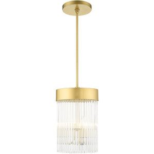 HomeRoots Three Light Dimmable Chandelier - Modern Cylinder Shades for Elegant Illumination in Any Room 687530