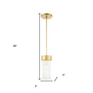 HomeRoots Dimmable Chandelier with Sleek Cylinder Shades for Modern Ambiance in Any Space – Adjustable Lighting 687532