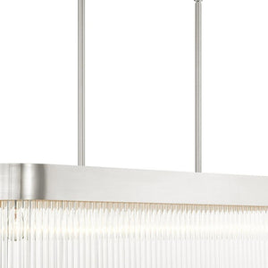 HomeRoots Six Light Dimmable Chandelier with Modern Cylinder Shades for Elegant Home Illumination & Style 687534
