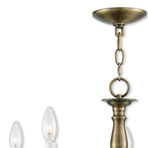 HomeRoots Five Light Dimmable Chandelier with Unique Cylinder Shades for Modern Living Room & Dining Spaces 687535