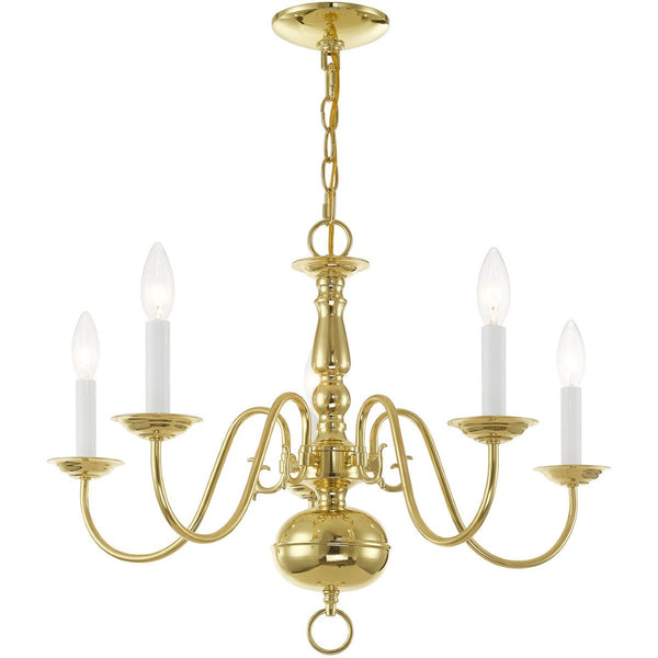 HomeRoots Five Light Dimmable Chandelier – Modern Cylinder Shades for Elegant Ambiance in Any Room 687536