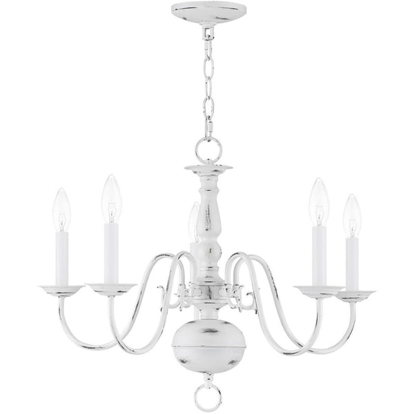 HomeRoots Five Light Dimmable Chandelier – Modern Steel Fixture with Cylindrical Shades for Custom Ambiance 687538