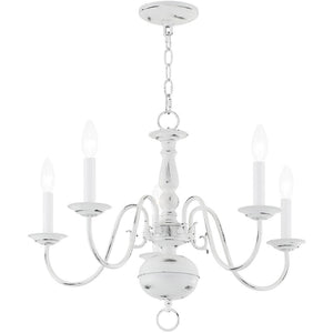 HomeRoots Five Light Dimmable Chandelier – Modern Steel Fixture with Cylindrical Shades for Custom Ambiance 687538