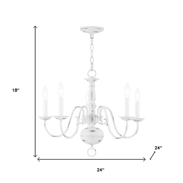 HomeRoots Five Light Dimmable Chandelier – Modern Steel Fixture with Cylindrical Shades for Custom Ambiance 687538