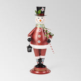 Christopher Knight Home® - Noble House - - Metal Santa Decoration With Led Light