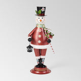 Christopher Knight Home® - Noble House - - Metal Santa Decoration With Led Light