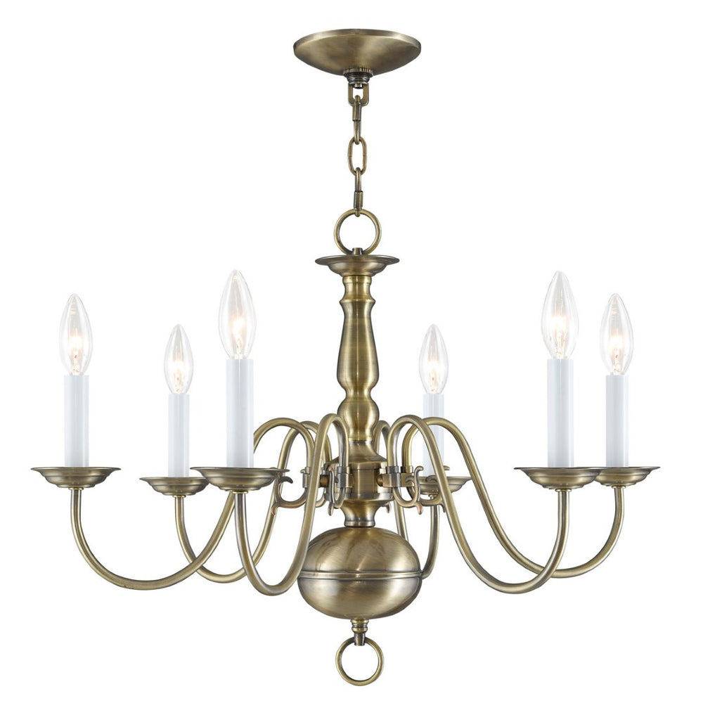 HomeRoots Six Light Dimmable Chandelier - Modern Steel Design with Cylindrical Shades for Ambient Elegance 687540