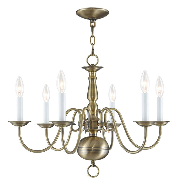 HomeRoots Six Light Dimmable Chandelier - Modern Steel Design with Cylindrical Shades for Ambient Elegance 687540