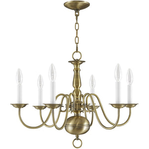 HomeRoots Six Light Dimmable Chandelier - Modern Steel Design with Cylindrical Shades for Ambient Elegance 687540