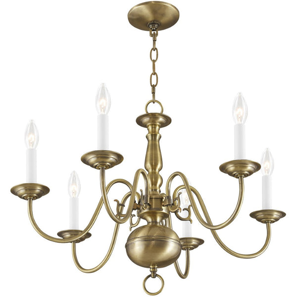 HomeRoots Six Light Dimmable Chandelier - Modern Steel Design with Cylindrical Shades for Ambient Elegance 687540