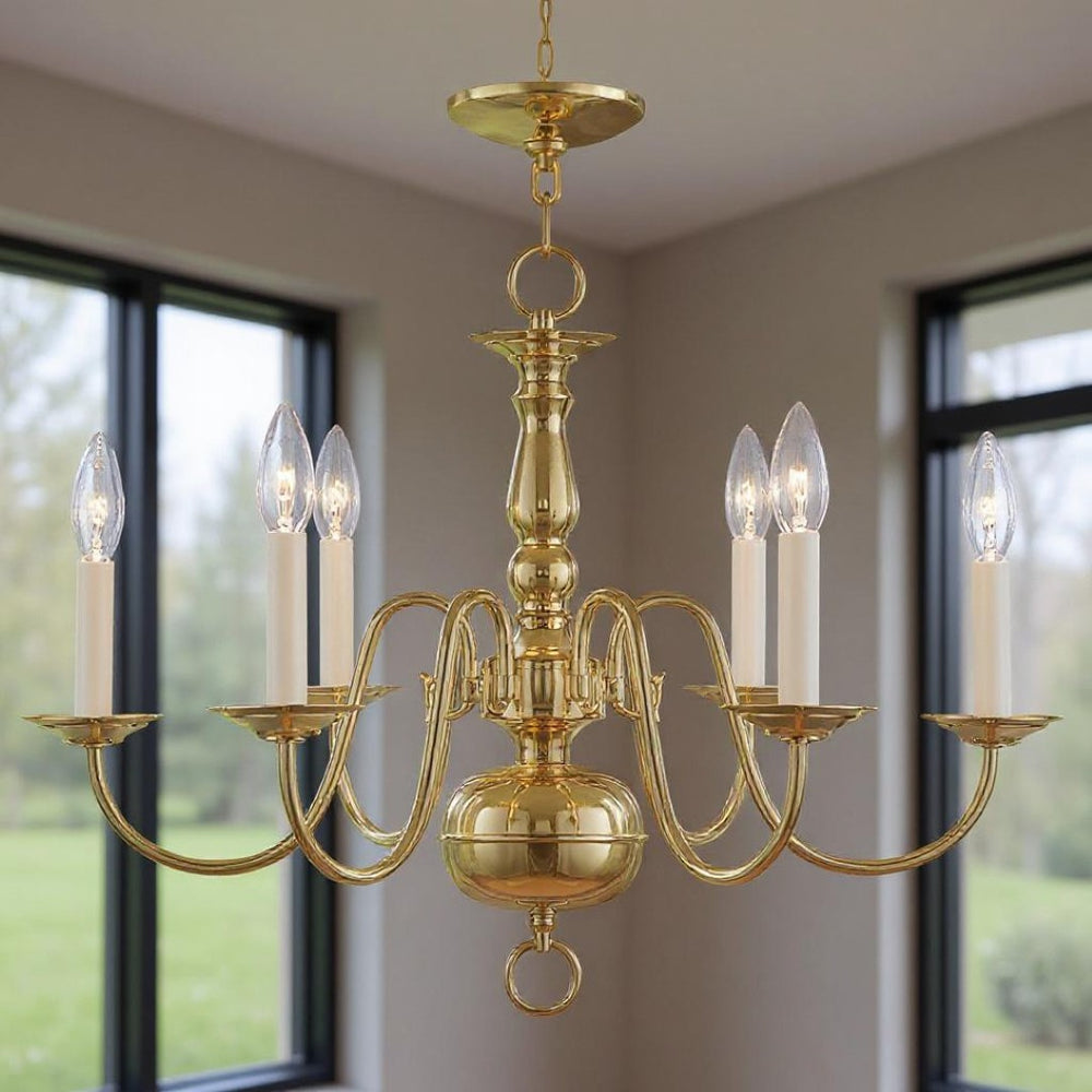 HomeRoots Six Light Dimmable Chandelier - Modern Cylinder Design with Steel Shades for Stylish Ambiance 687541