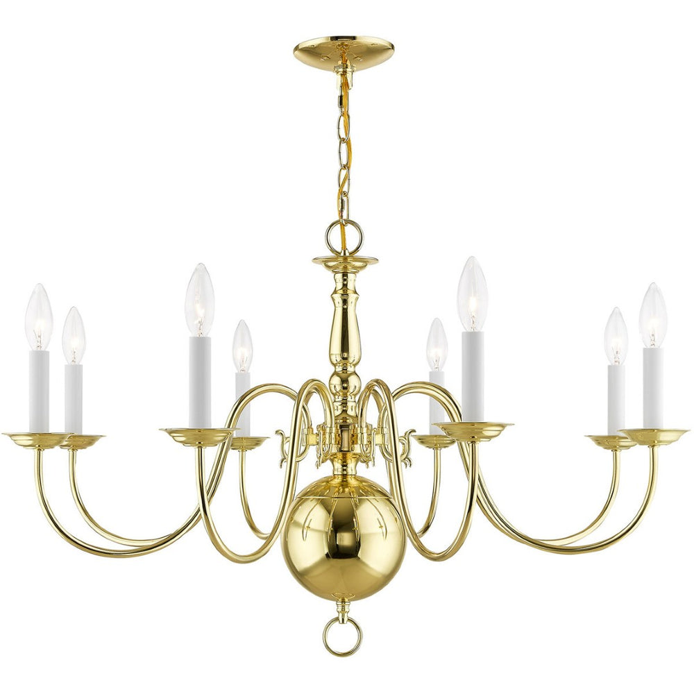 HomeRoots Eight Light Dimmable Chandelier - Modern Cylinder Design with Steel Shades for Elegant Spaces 687549