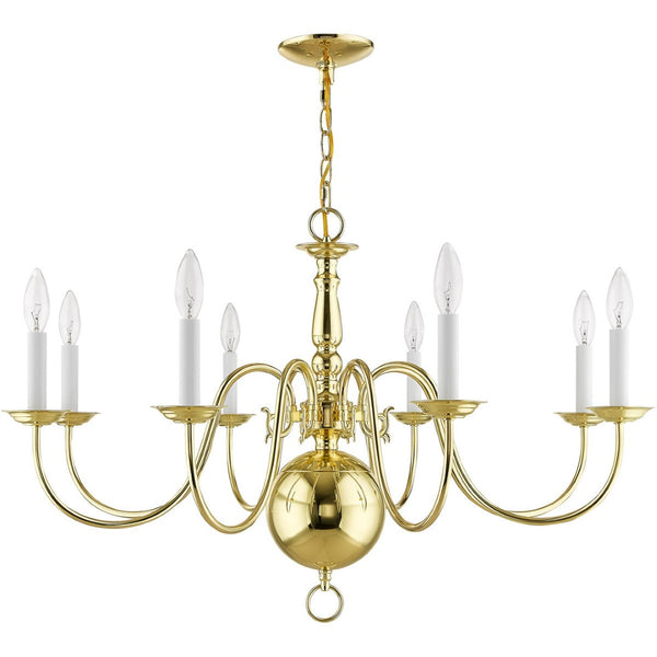 HomeRoots Eight Light Dimmable Chandelier - Modern Cylinder Design with Steel Shades for Elegant Spaces 687549