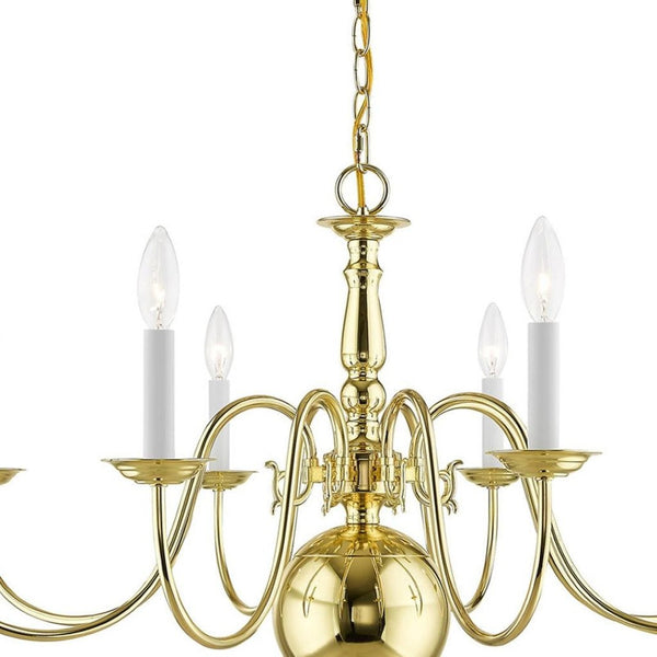 HomeRoots Eight Light Dimmable Chandelier - Modern Cylinder Design with Steel Shades for Elegant Spaces 687549